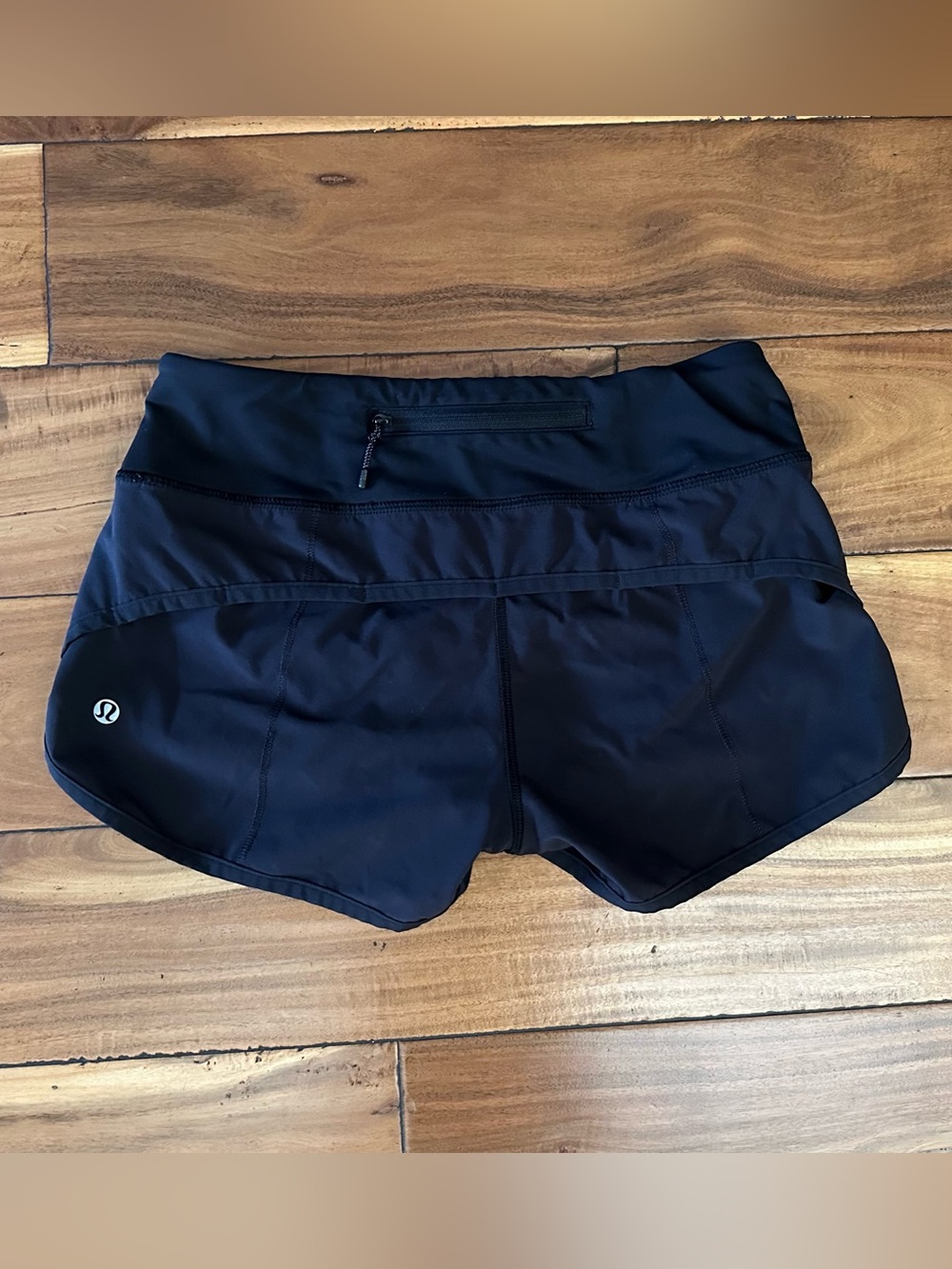 Lululemon Black Running Shorts Size 2 Built-In Liner